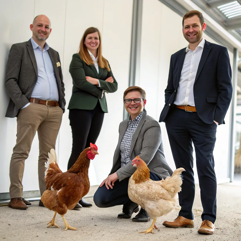 TORENTHIX team with chickens